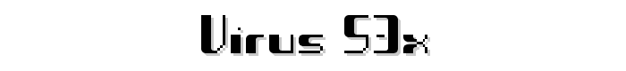 Virus 53X font